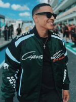 F1 Grand Prix Of Miami 2025 Daddy Yankee Black Cigarette Zipper Jacket