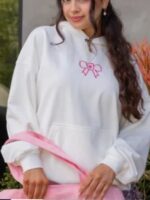 Glow House Oversized Bow Hoodie