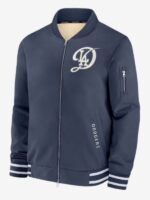 Los Angeles Dodgers 2025 Navy Blue City Connect Bomber Jacket