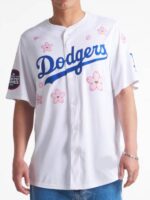 Los Angeles Dodgers Mura kami White Flower Jersey