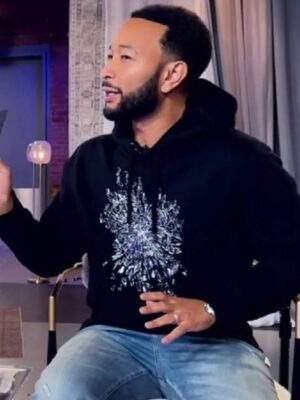 The Voice S27 John Legend Black Smashed Screen Hoodie