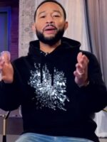 The Voice S27 John Legend Black Smashed Screen Printed Hoodie