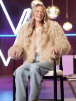 The Voice Season 27 LeAnn Rimes Beige Fur Jacket
