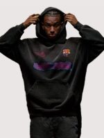 Travis Scott FC Barcelona Spray Logo Hoodie