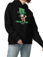 A Minecraft Chicken Jockey Black Hoodie