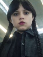 Wednesday S02 Jenna Ortega Black Plaid Coat