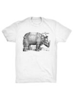 Your Friends and Neighbors 2025 Hunter Cooper White Rhinoceros T Shirt