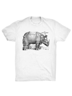 Your Friends and Neighbors 2025 Hunter Cooper White Rhinoceros T Shirt